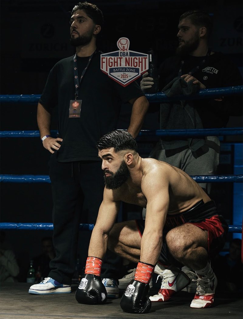 Albi Kqira an der Fight Night in Zürich